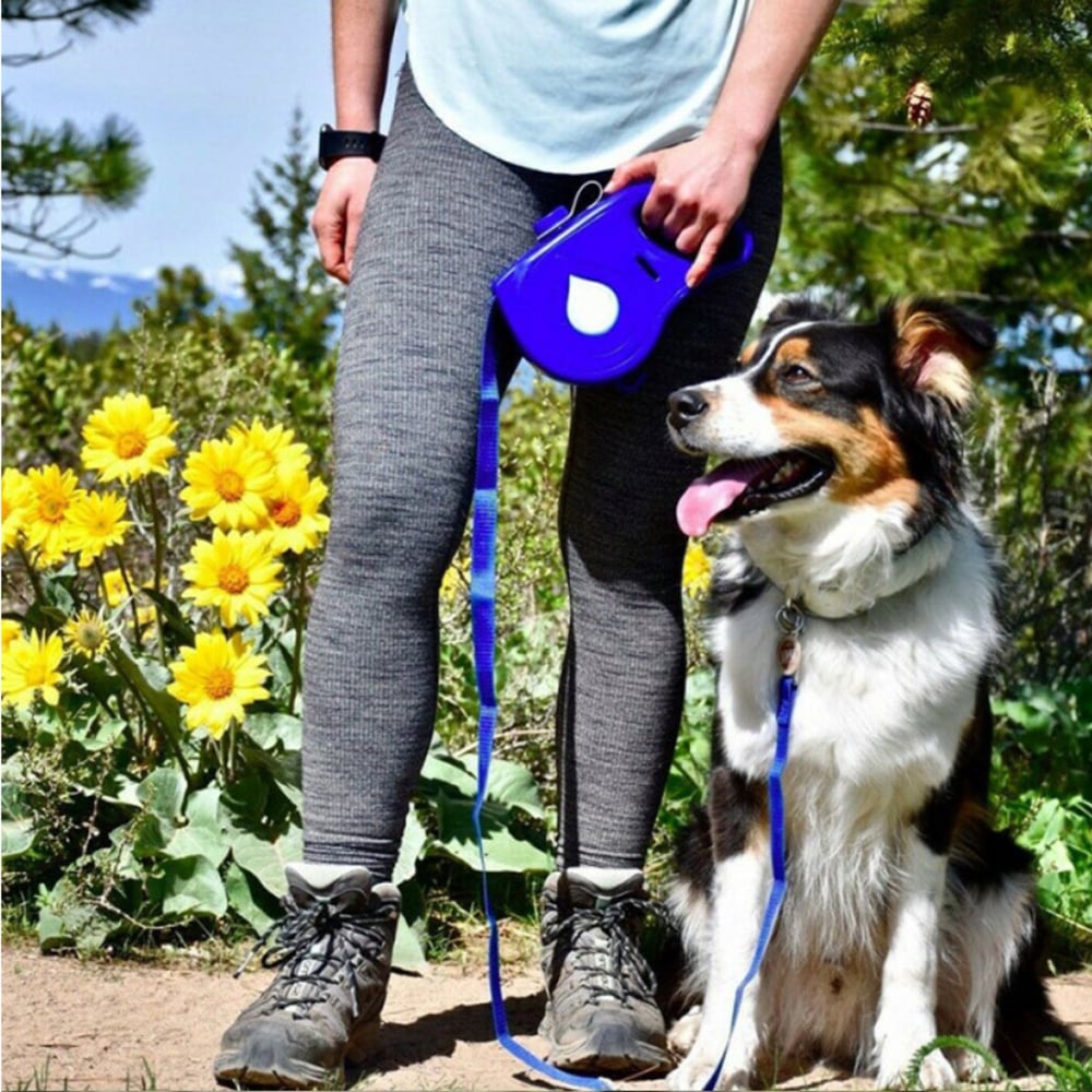 All In One Portable Multifunctional Retractable Pet Leash