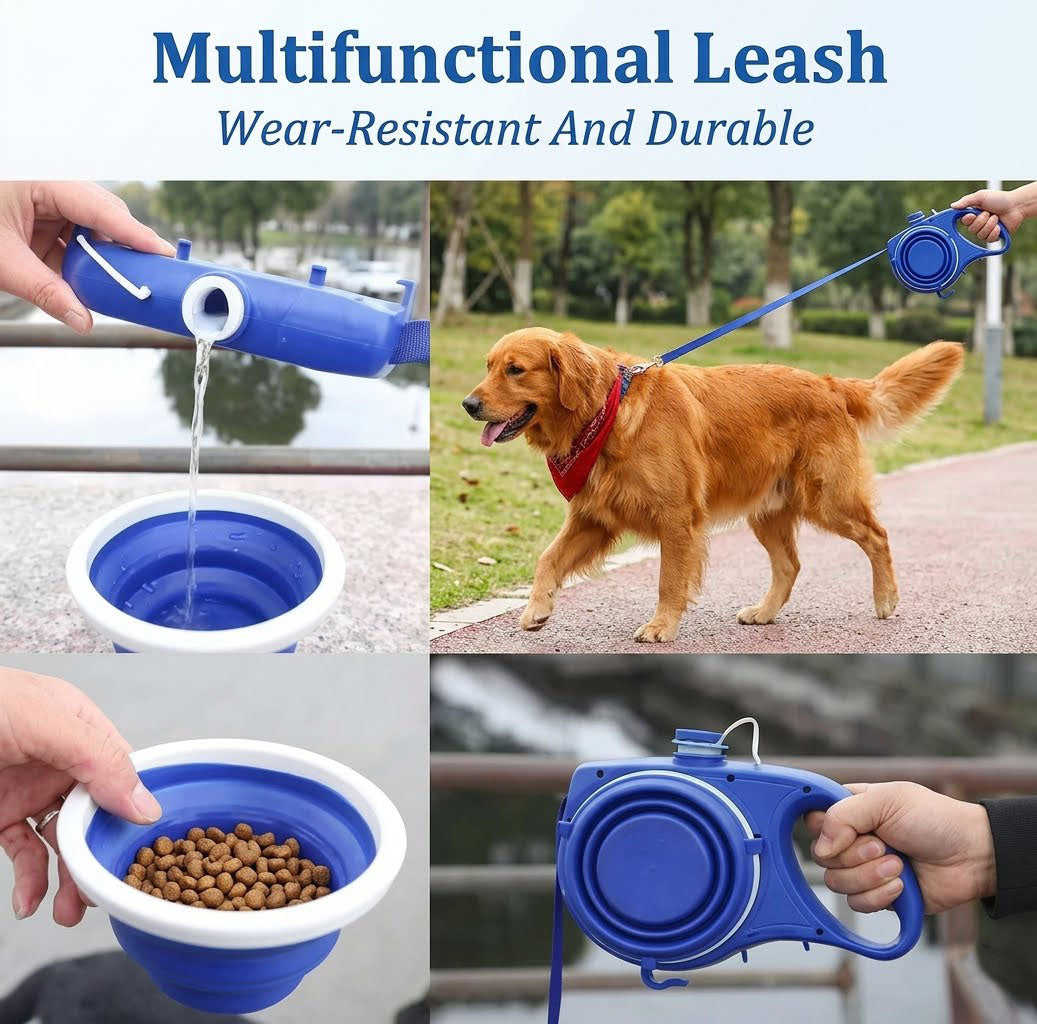4-in-1 Multifunctional Retractable Pet Leash