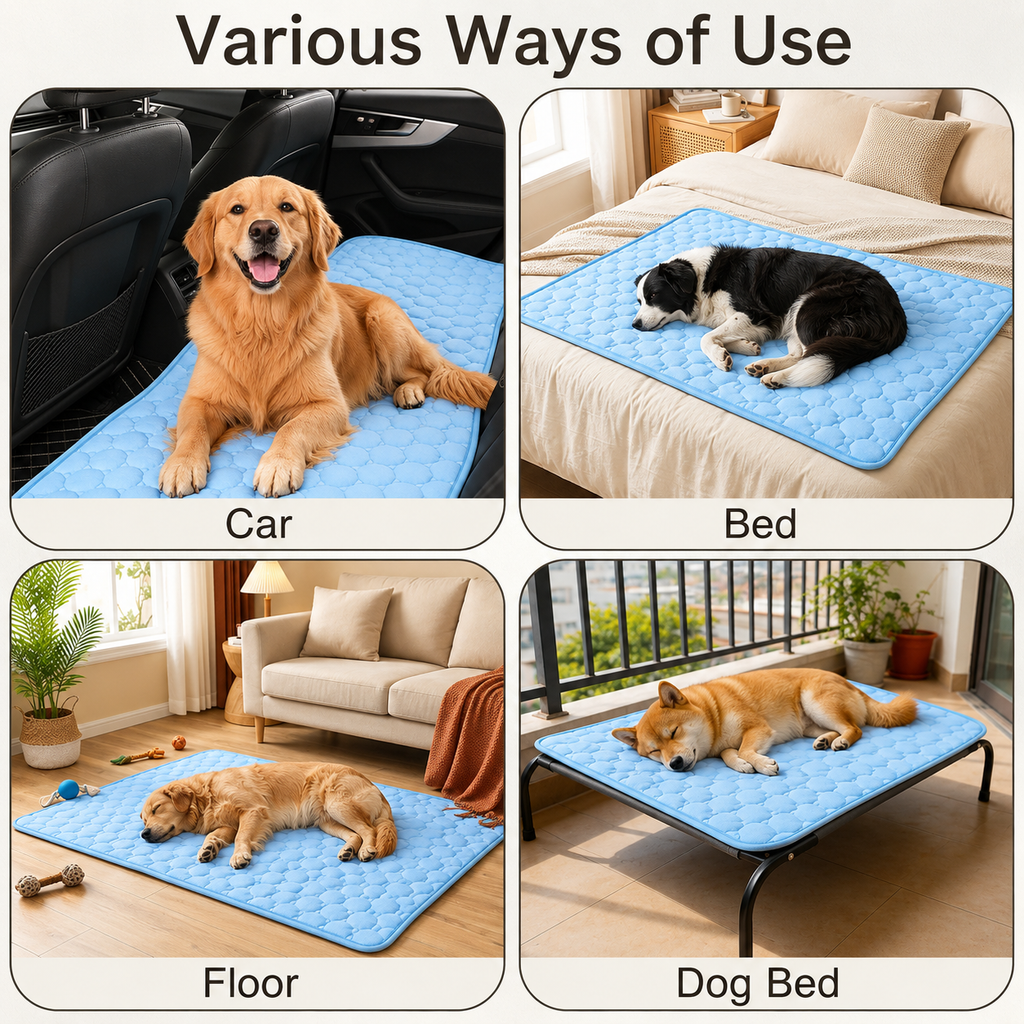 Ice Silk Summer Cooling Mat for Dogs & Cats