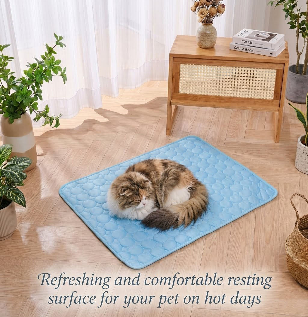 Ice Silk Summer Cooling Mat for Dogs & Cats