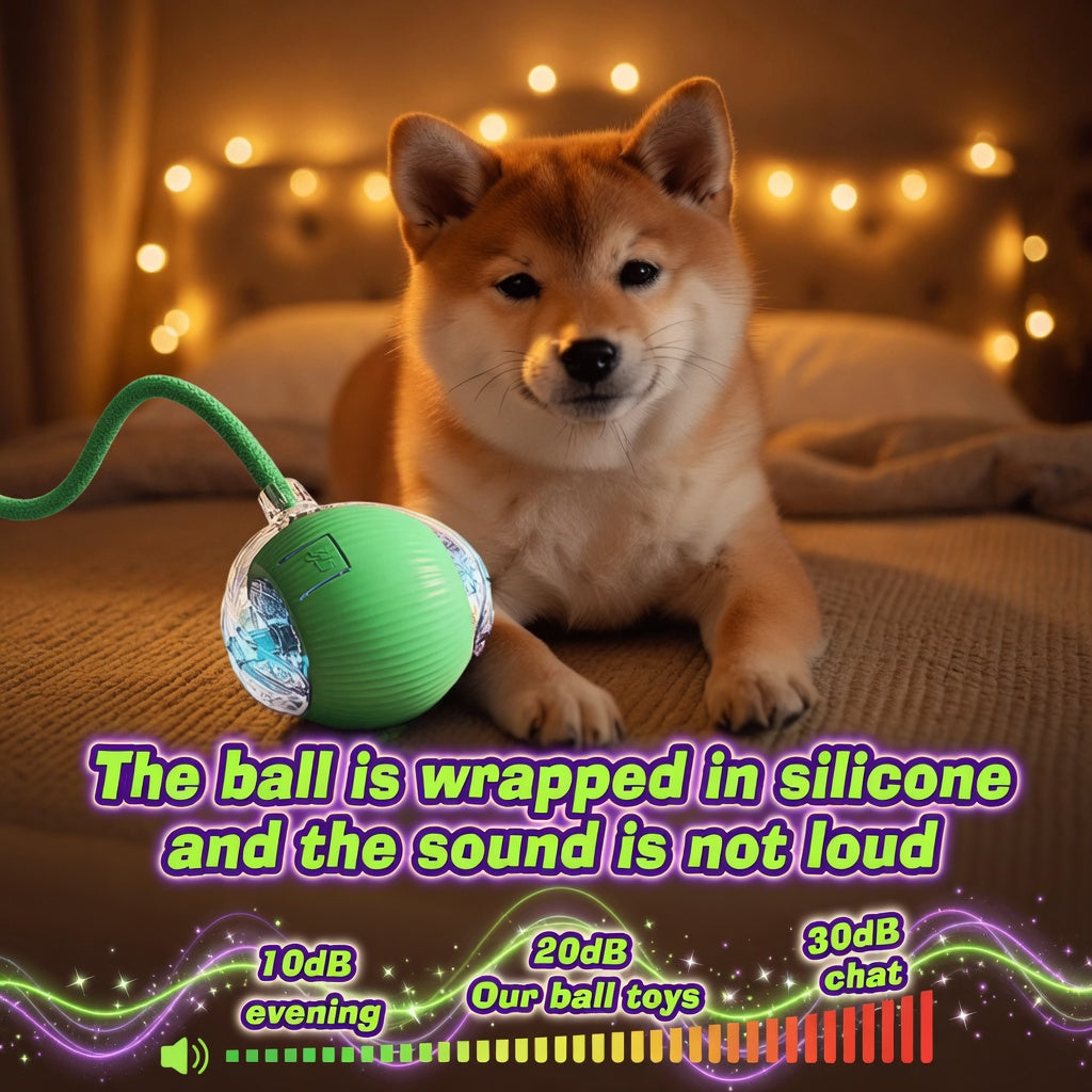 Automatic Interactive Ball Toy for Dogs & Cats - Rechargeable