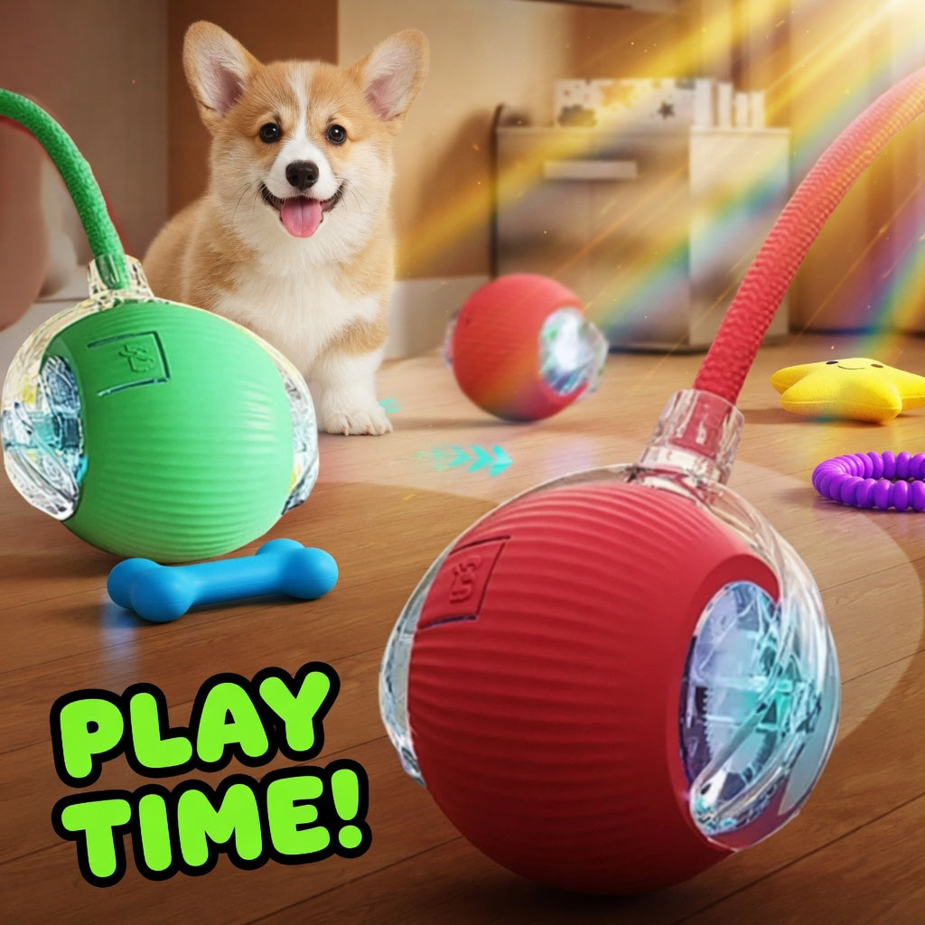 Dog and Cat Automatic Rolling Interactive Ball Toy Rechargeable